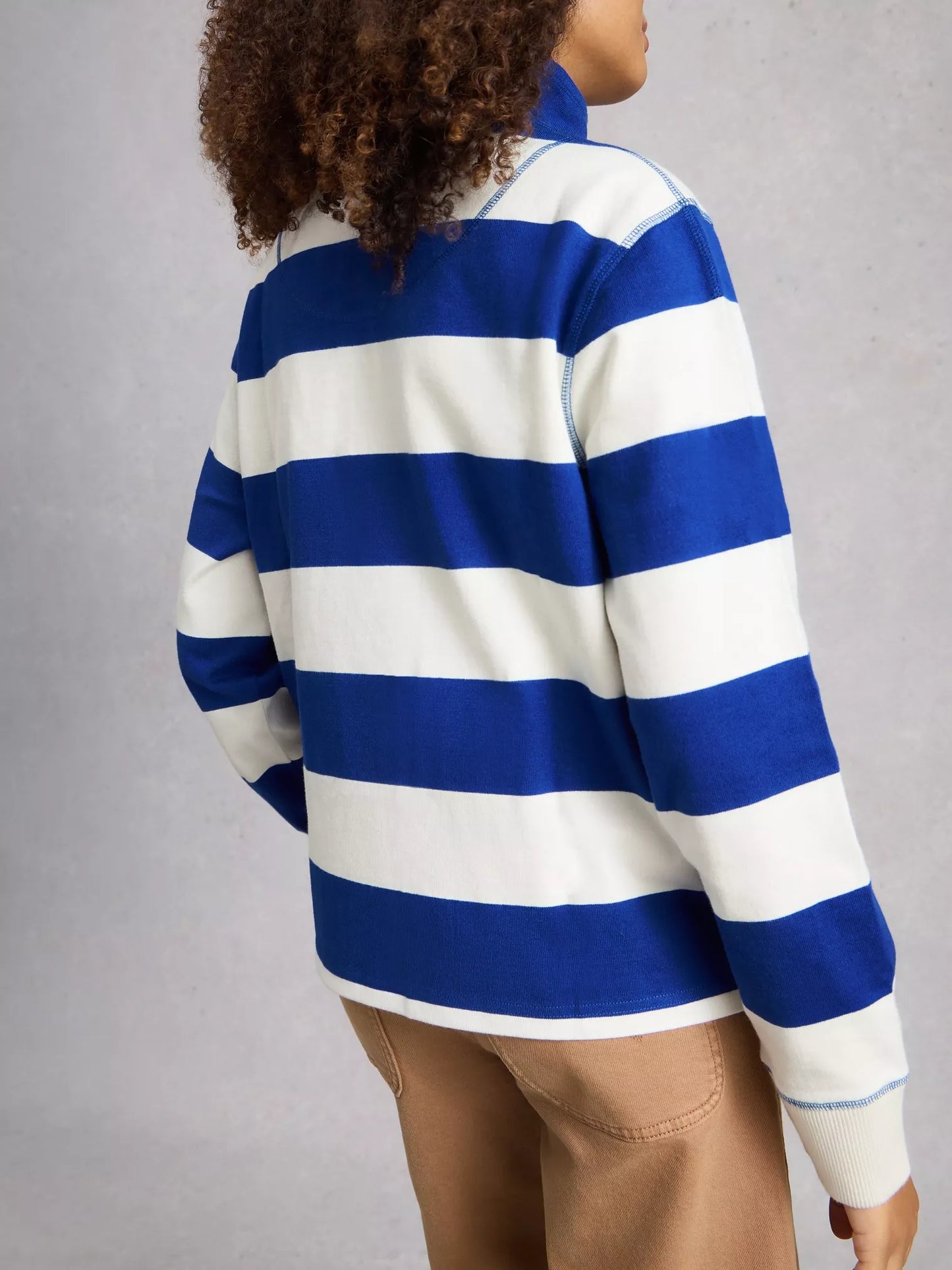Bobbi Button Stripe Sweater