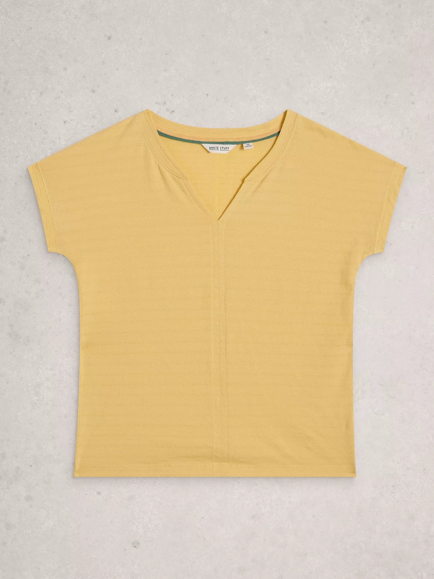 Yellow Notch Texture Tee