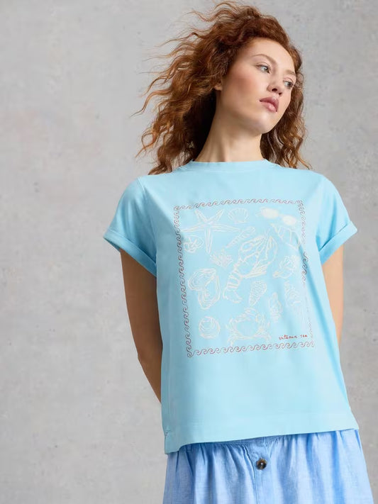 Gina Graphic Tee - Blue
