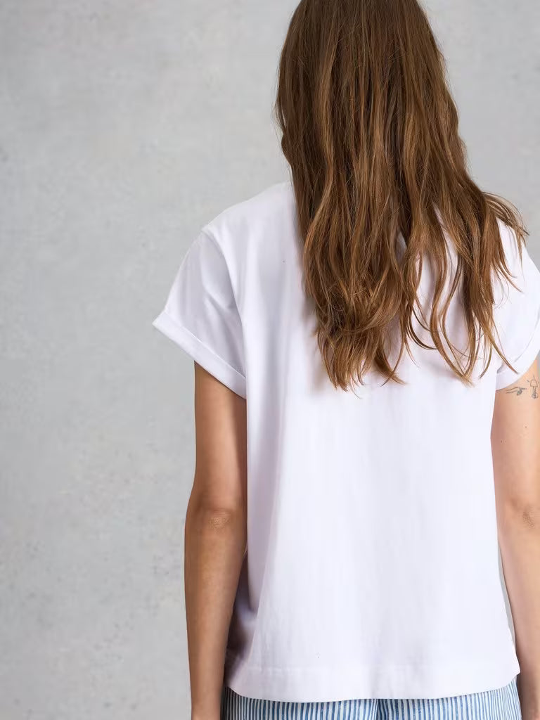 Gina Graphic Tee - White
