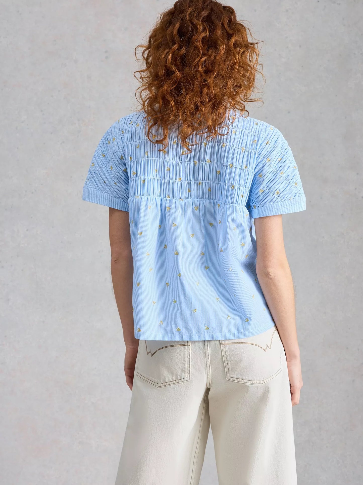Tammie Organic Cotton Shirt -Blue