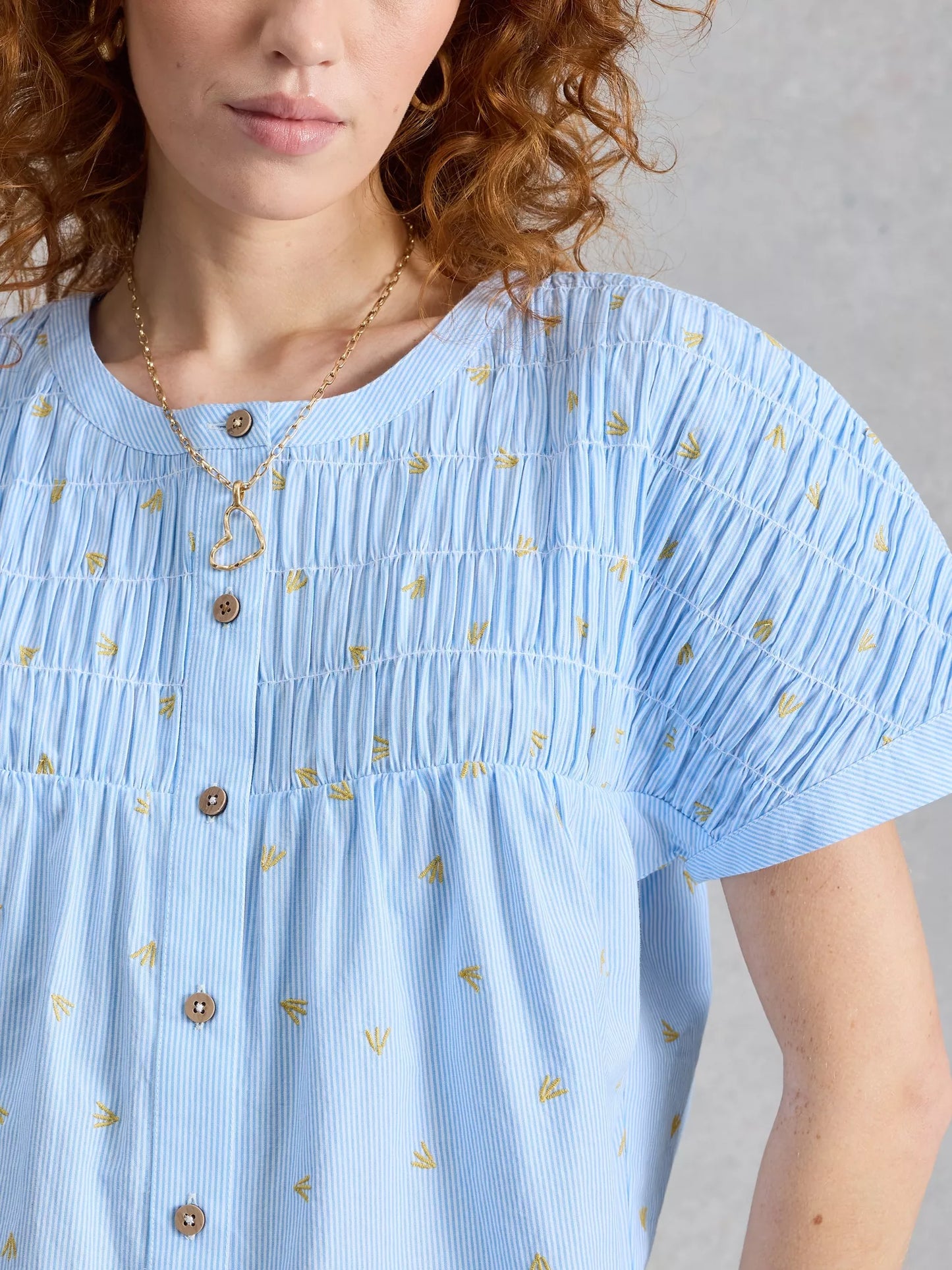 Tammie Organic Cotton Shirt -Blue