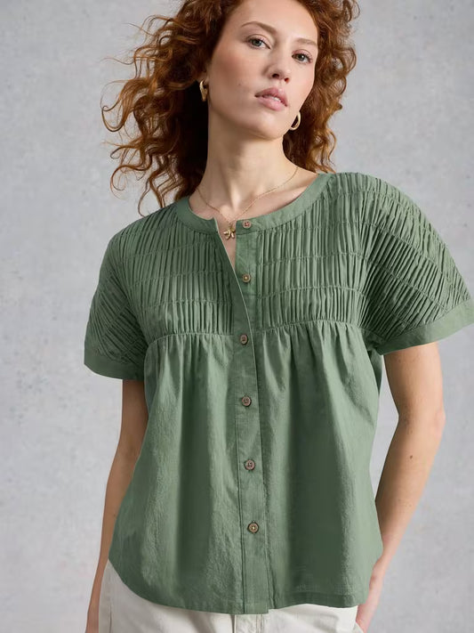 Tammie Organic Cotton Shirt - Khaki