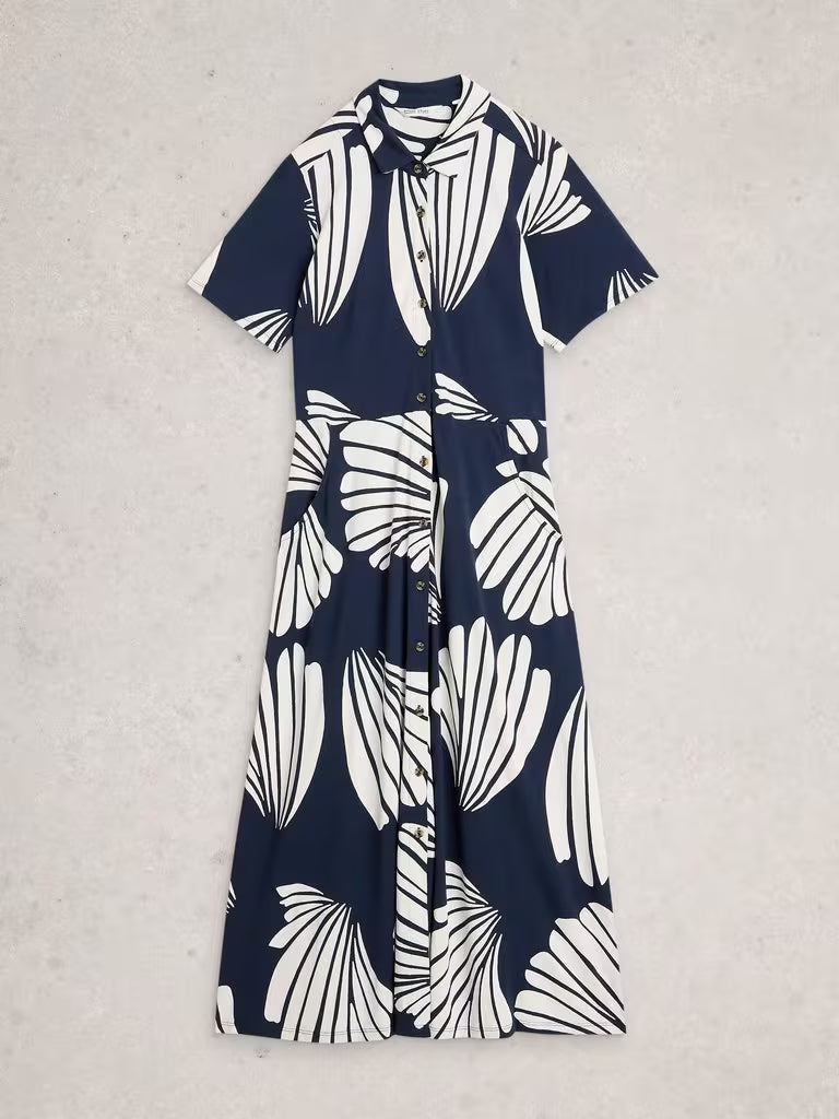 Rua Dress  - Navy