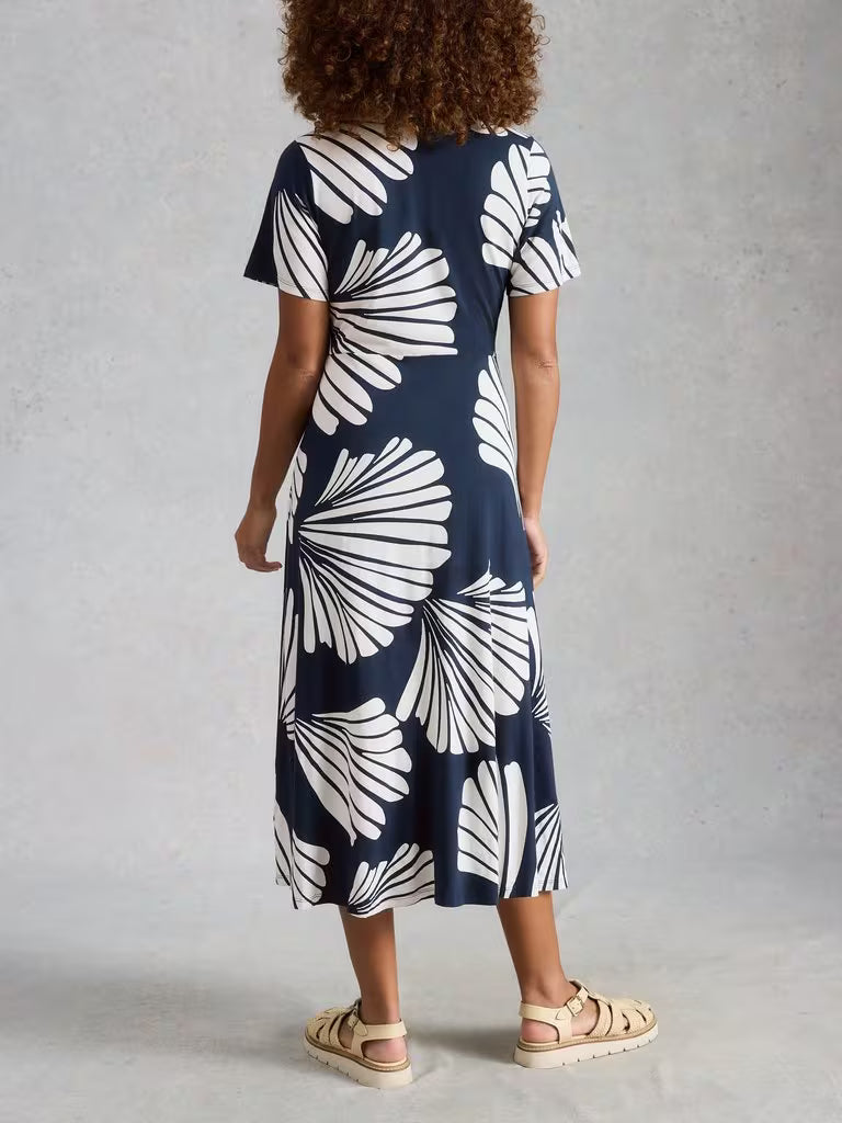 Rua Dress  - Navy