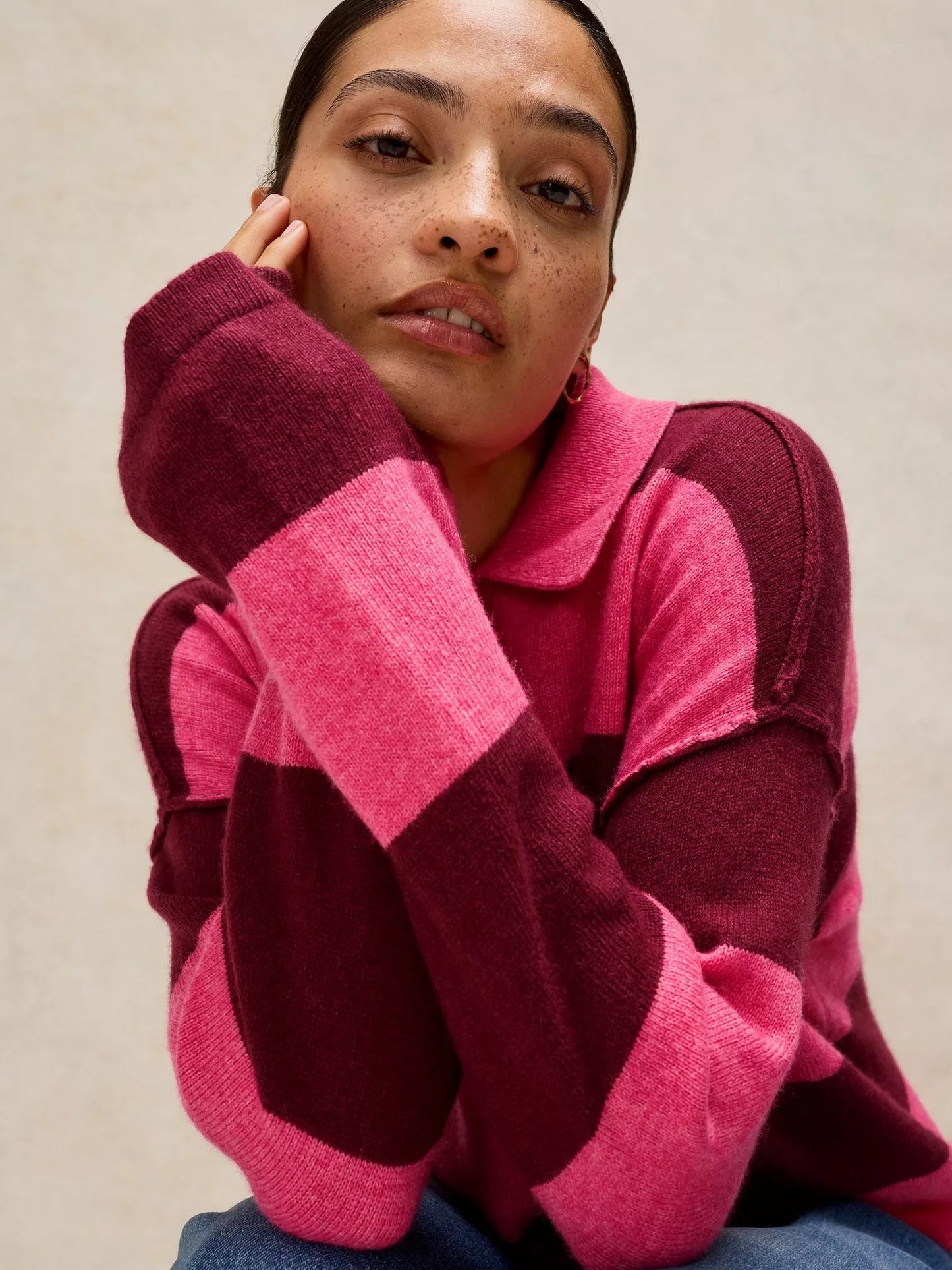 Camilla Stripe Collar Knit