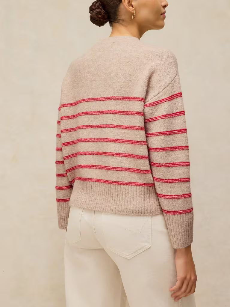 Stripe Henley Jumper