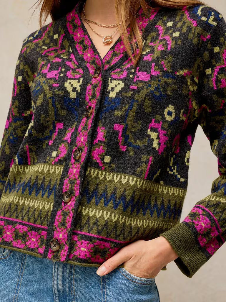 Celestial Jacquard Cardigan
