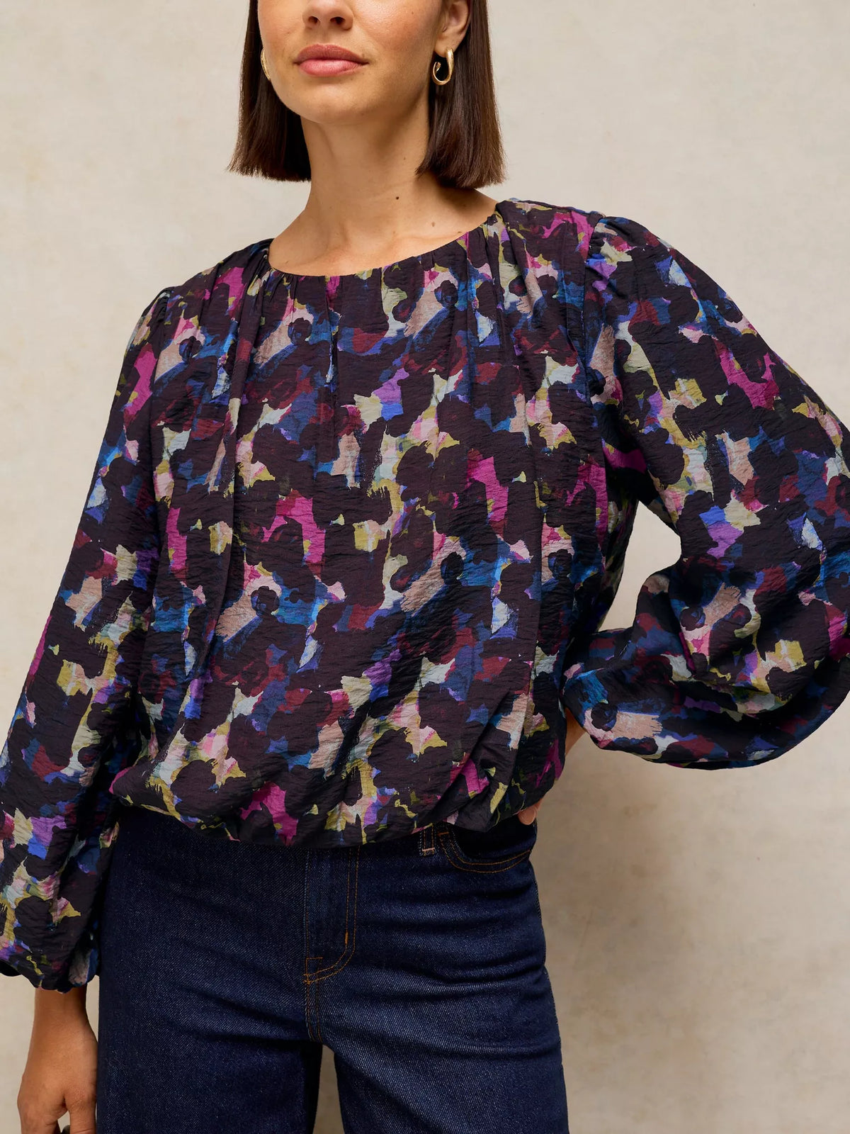 Lyra Bubble Hem Top