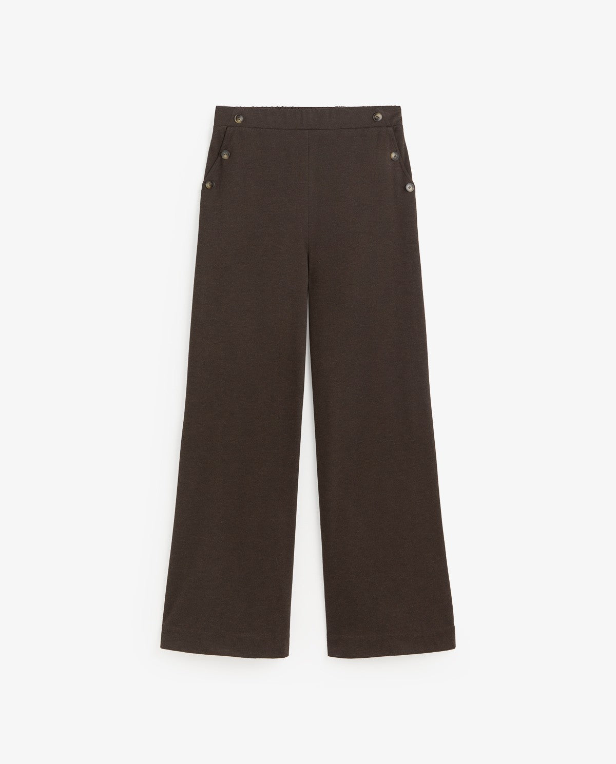 Wide Leg Brown Relaxed Trouser