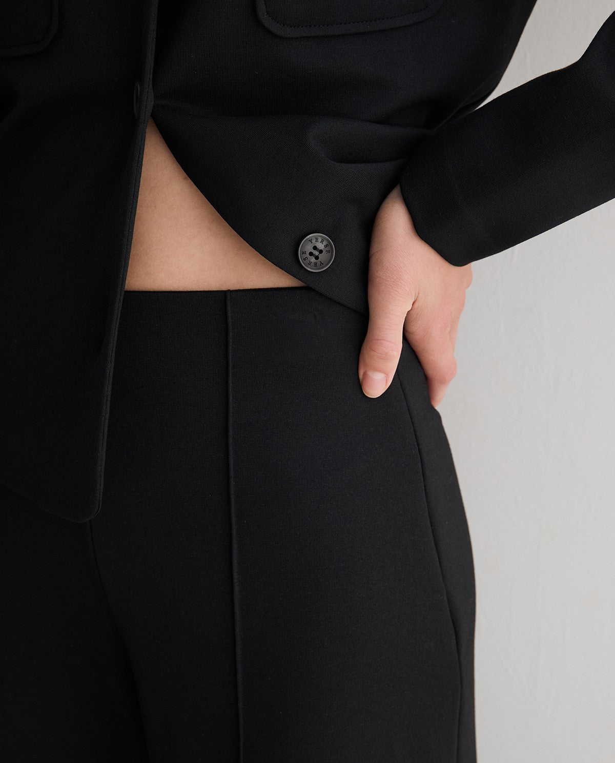 Yerse Black Trouser