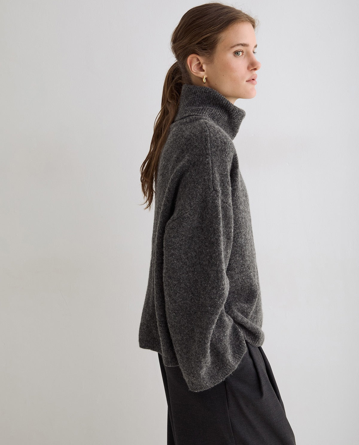 Oversized High Neck Sweater