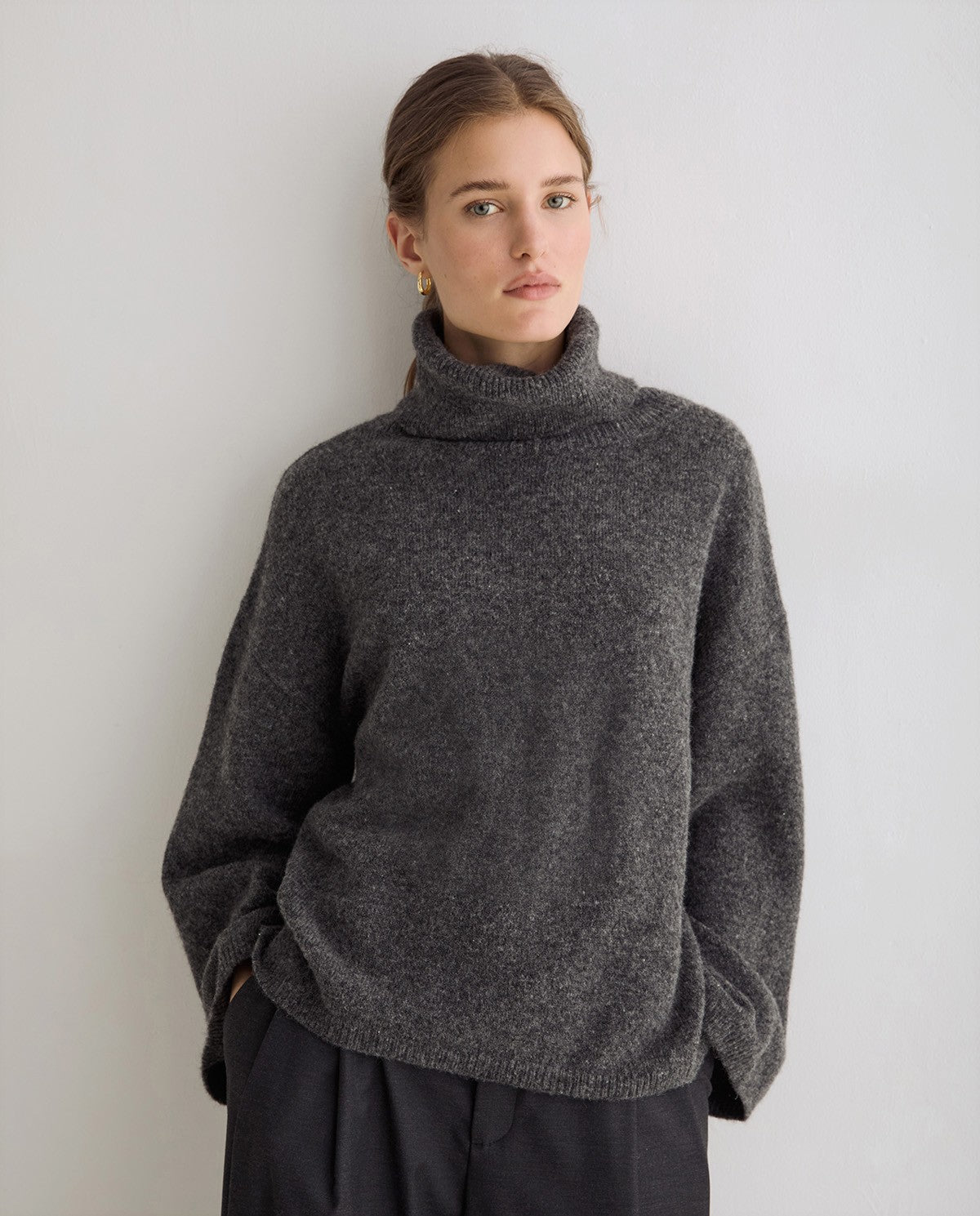 Oversized High Neck Sweater