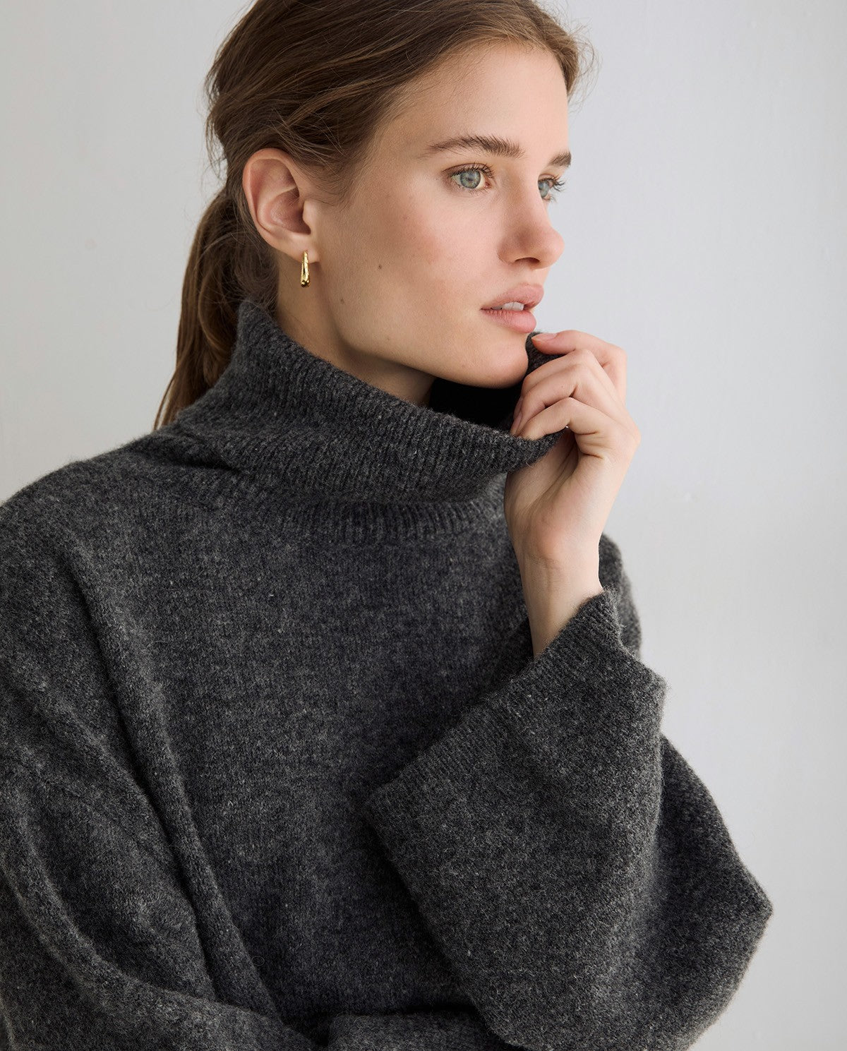 Oversized High Neck Sweater