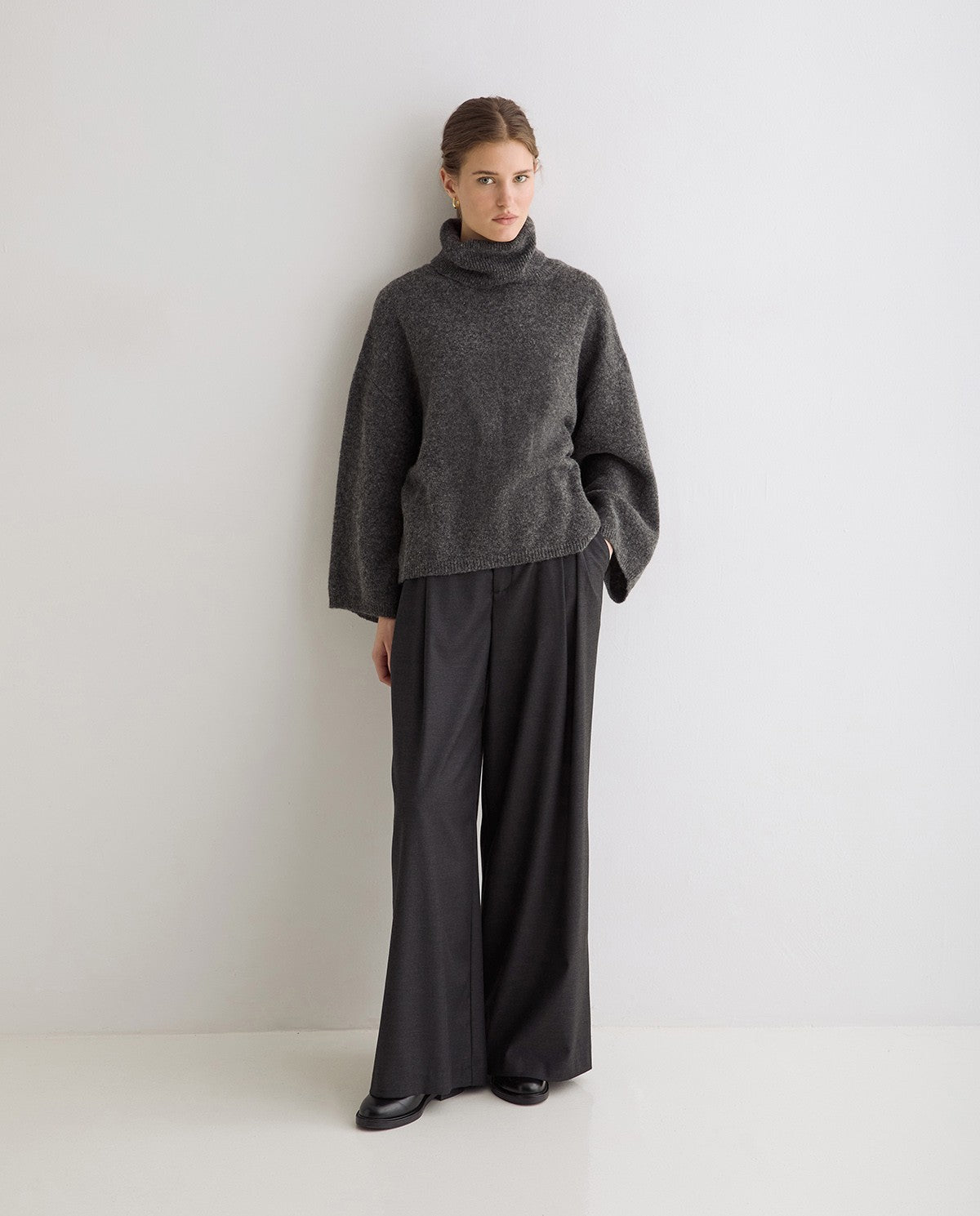 Oversized High Neck Sweater