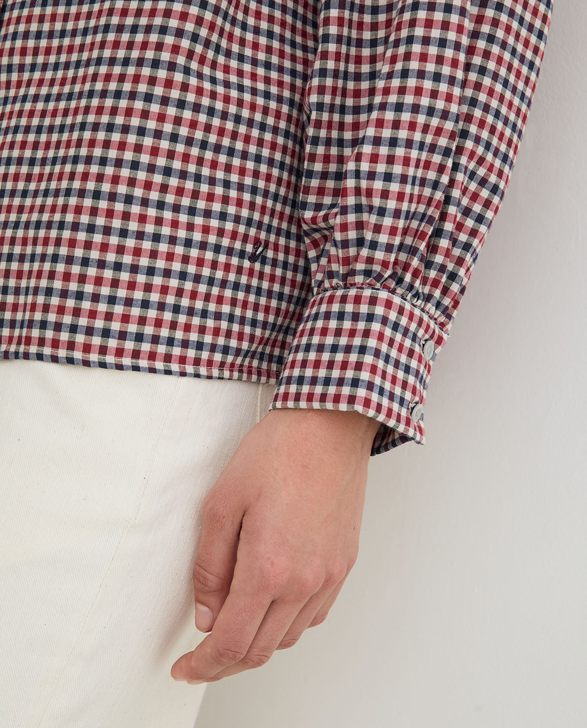Bow Check Blouse