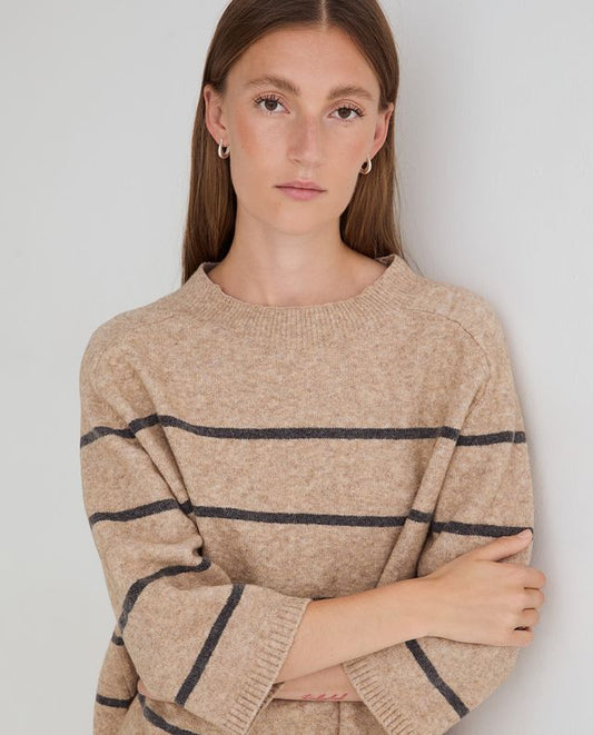 Beige & Grey Knit