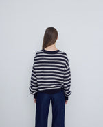 Navy & Cream Jumper