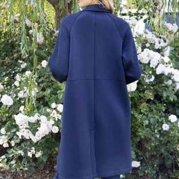 No2moro Bowie Navy Coat