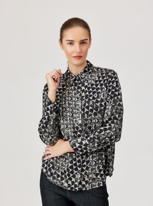 Geometric Printed Blouse