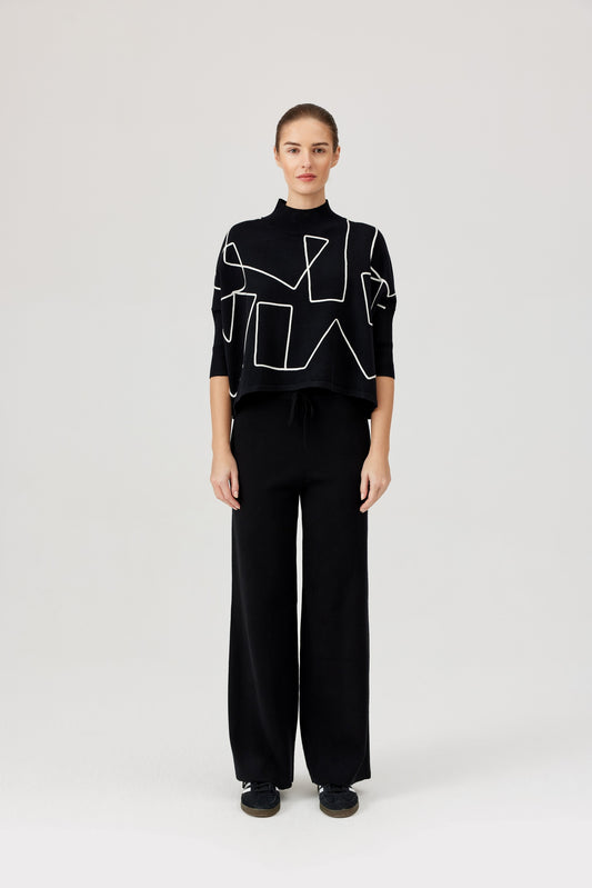 Geometric Print Jumper