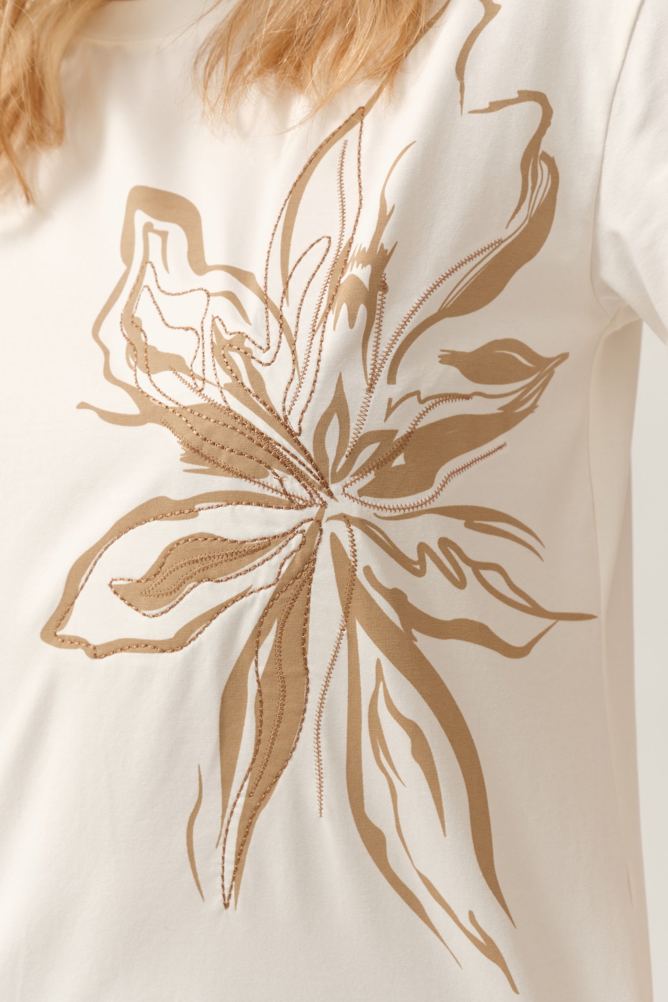 Gold Flower Tee