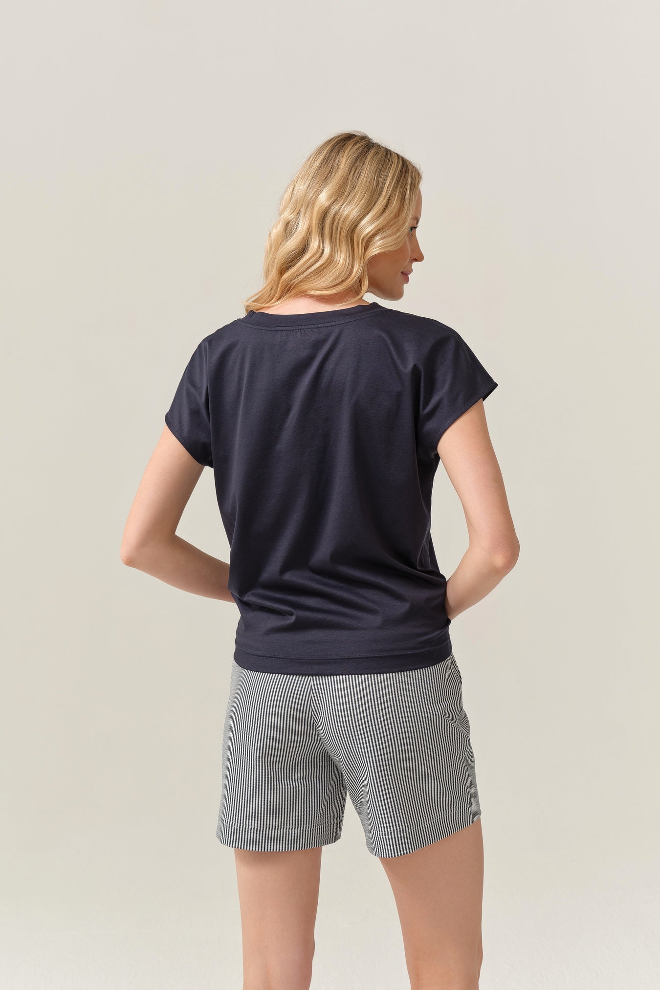FÉRIA  Navy Top