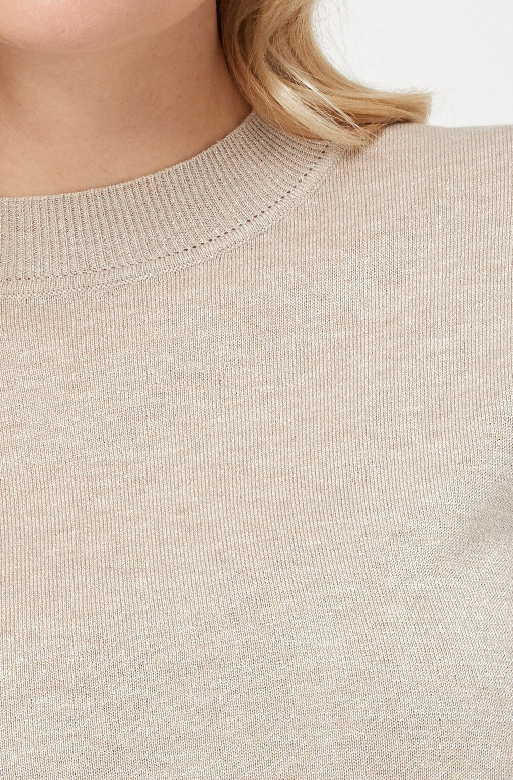 Gold Shimmer Knit