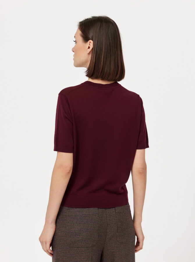 Fine Knit  - Burgundy