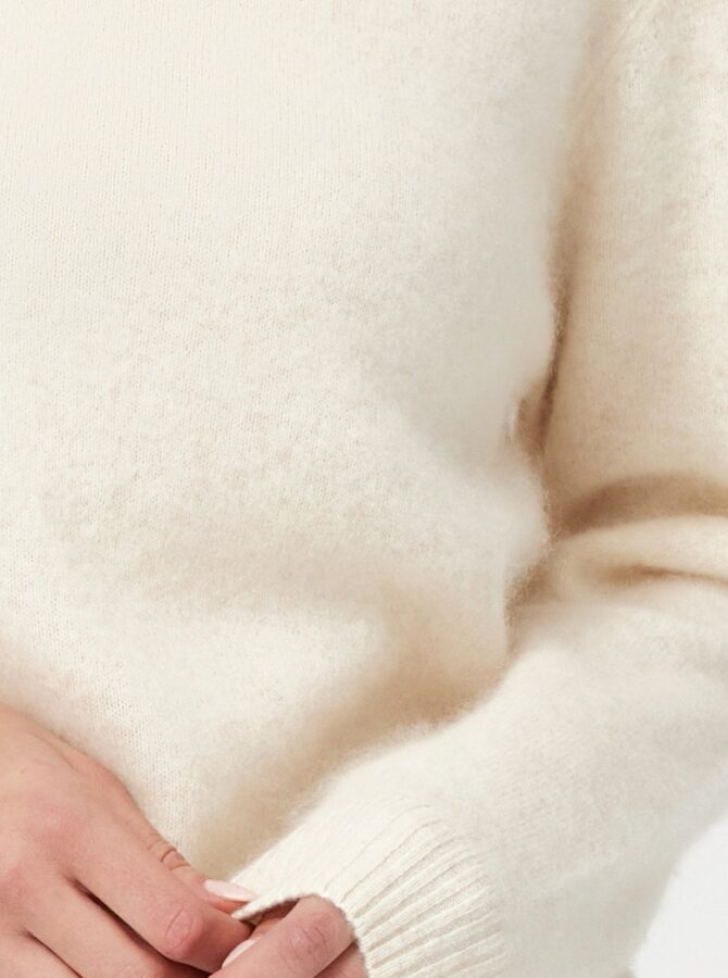 Classic Cream Wool Sweater