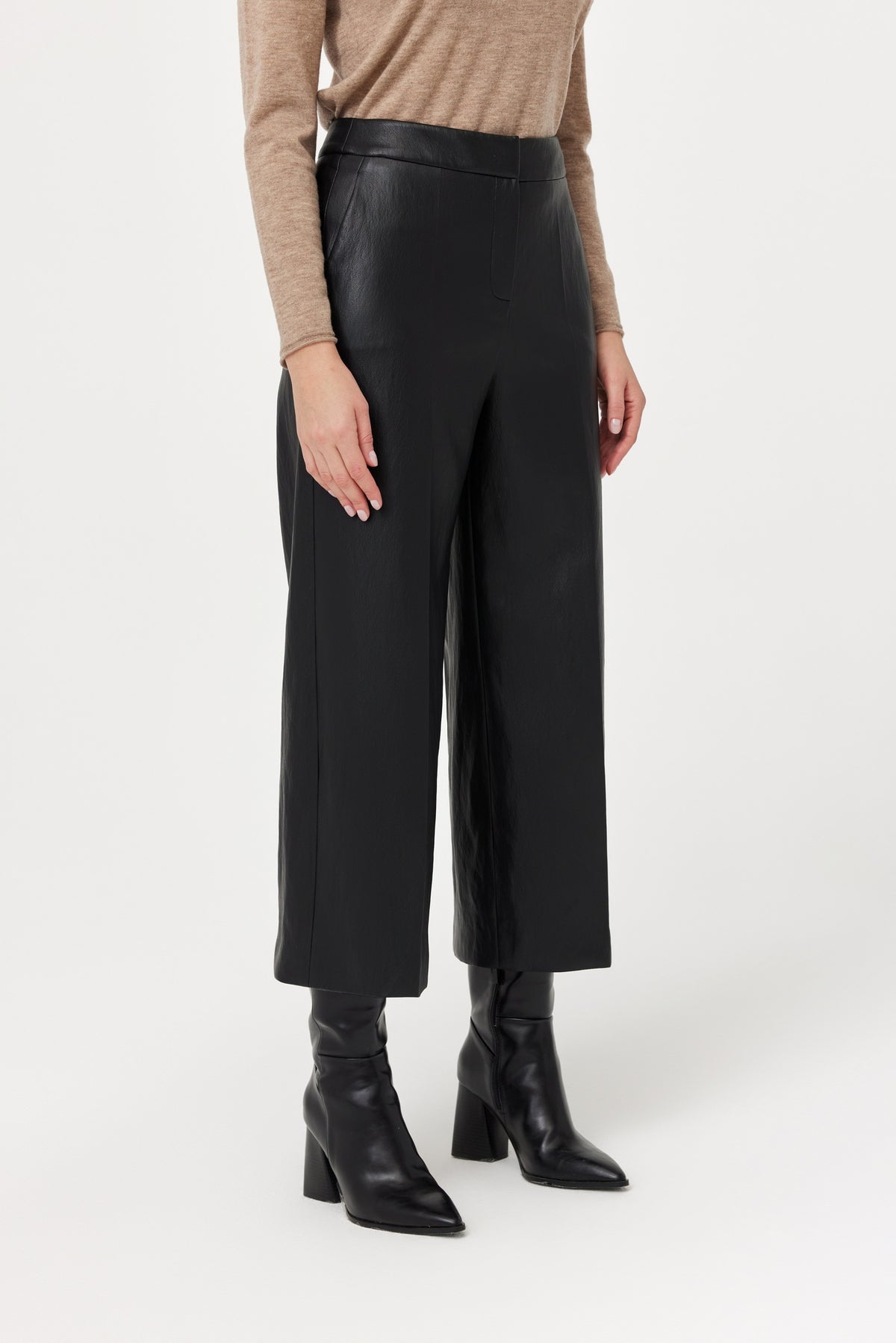 Faux Leather Trouser