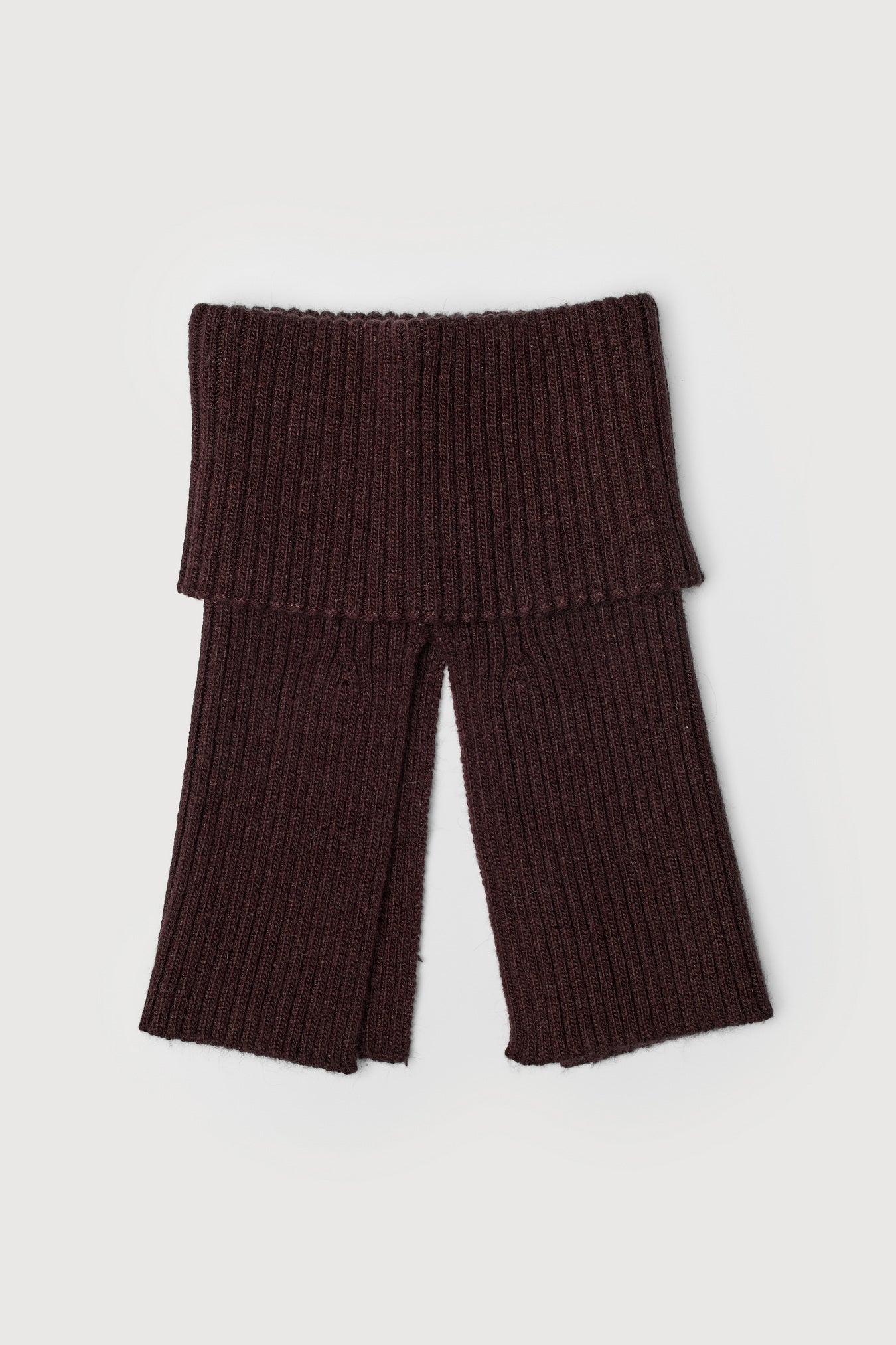 Brown Turtleneck Scarf