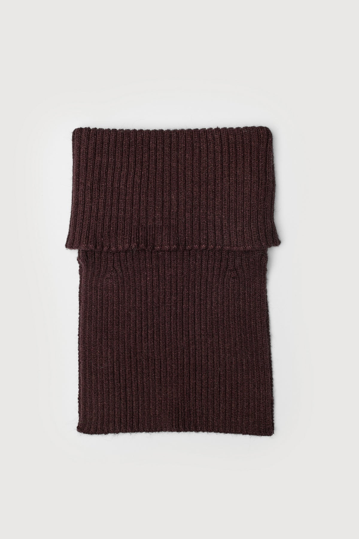 Brown Turtleneck Scarf