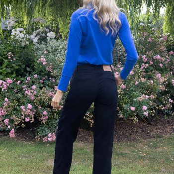 Fyre Wide Leg Black Denim  - leg 29"