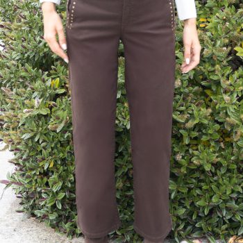 Fyre Wide Leg Black Brown   - leg 29'