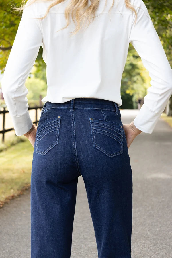 Napoli Wide Leg Jeans - Dark Blue