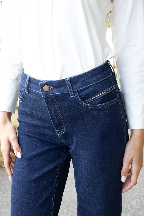 Napoli Wide Leg Jeans - Dark Blue