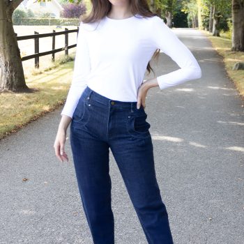 Rhea Barrel Leg Jean - leg length 27'