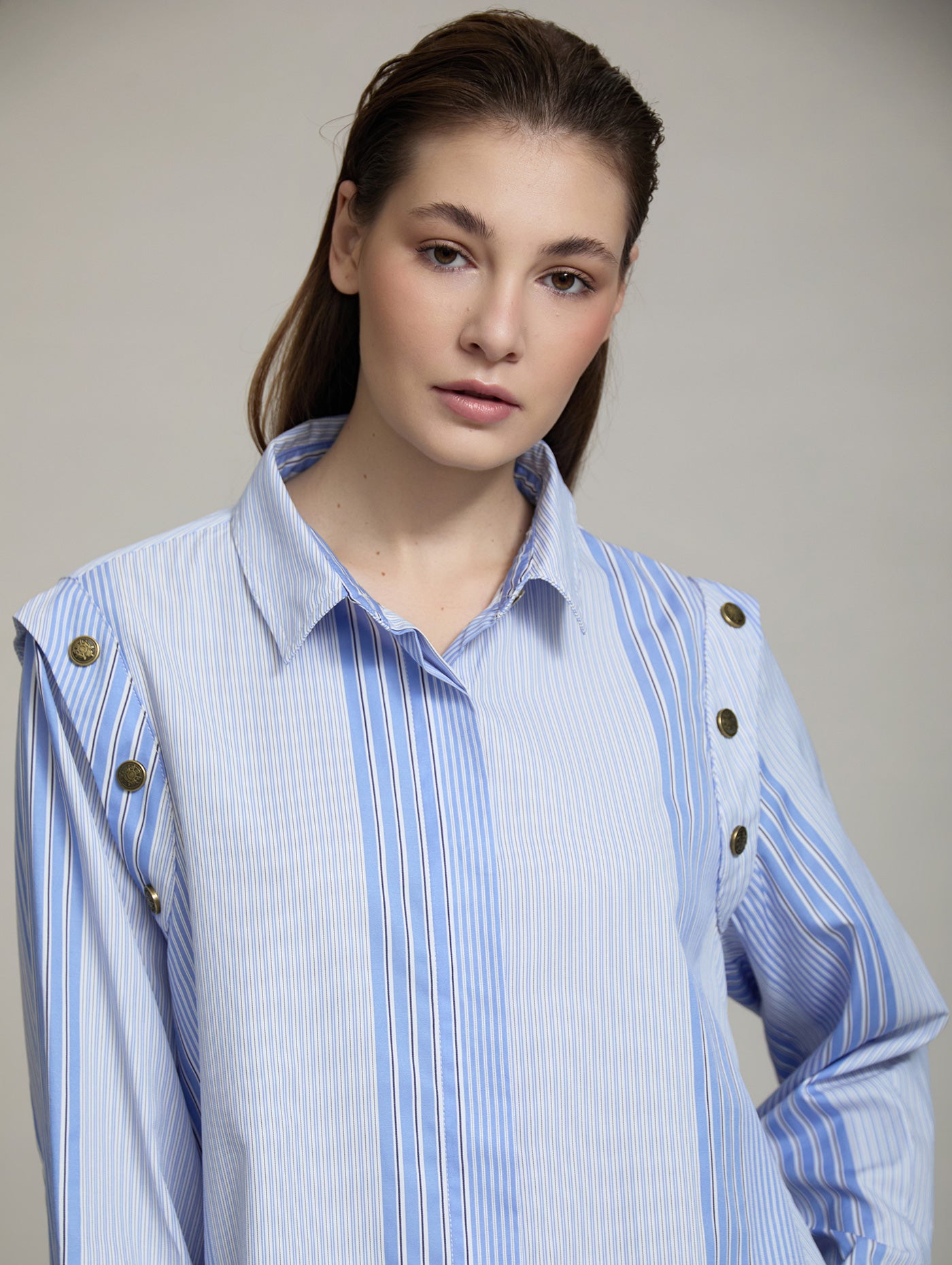 Blue Pinstripe Shirt