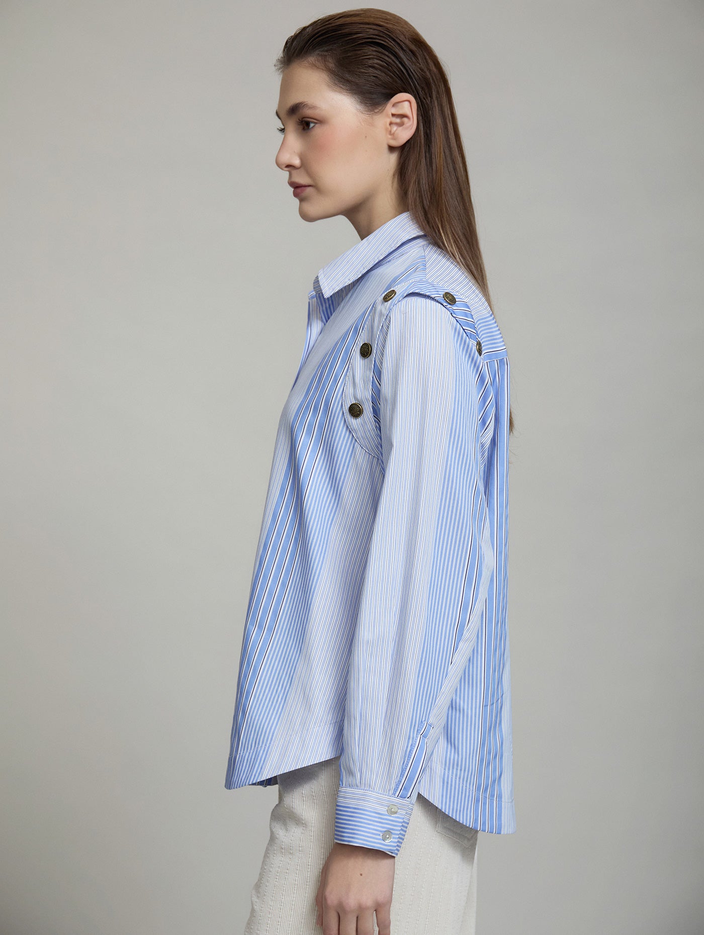 Blue Pinstripe Shirt