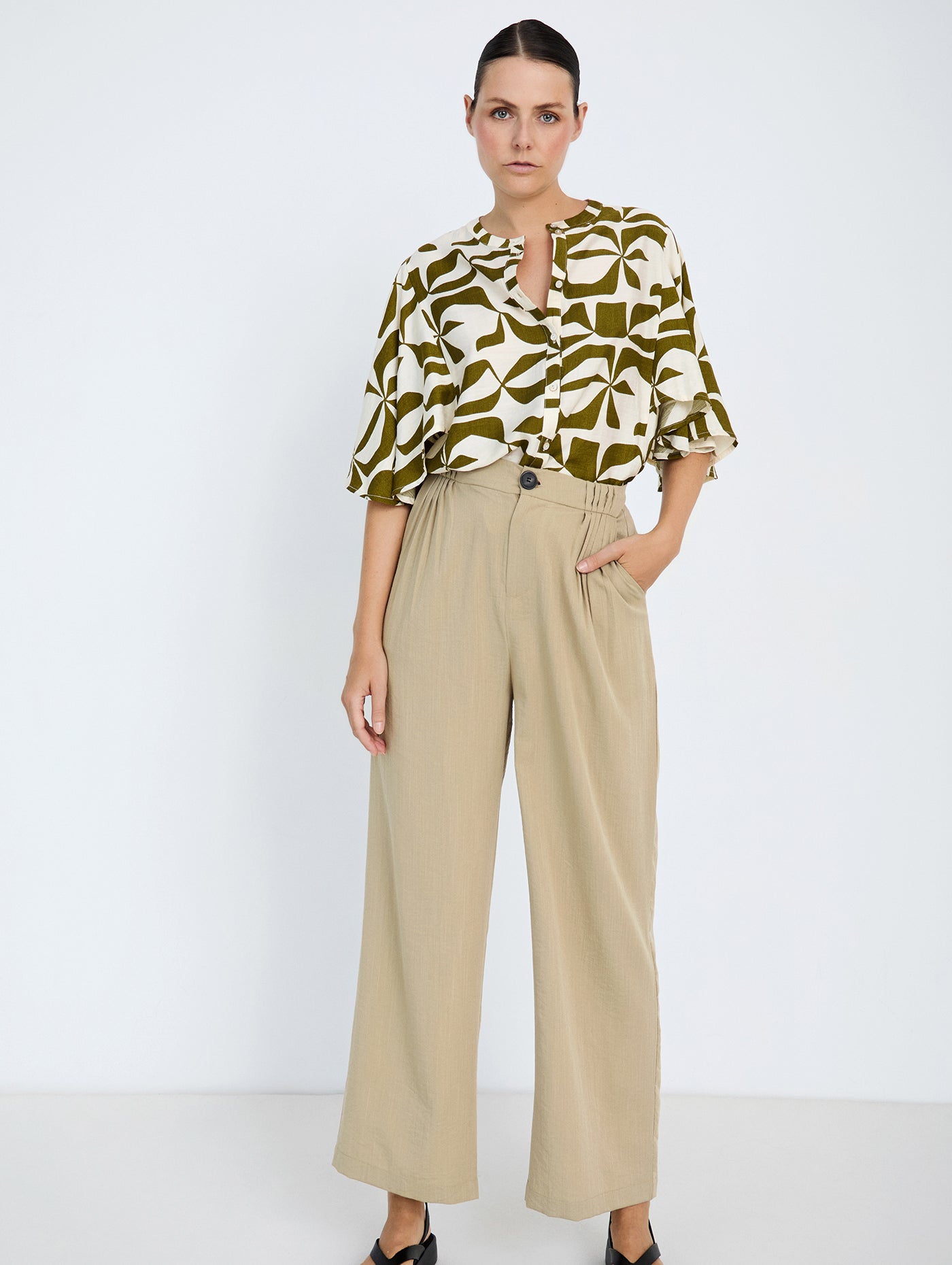 Soft Khaki  trouser