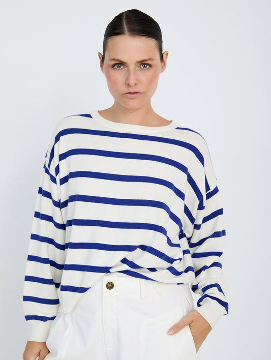 Mai Stripe Jumper - Marine