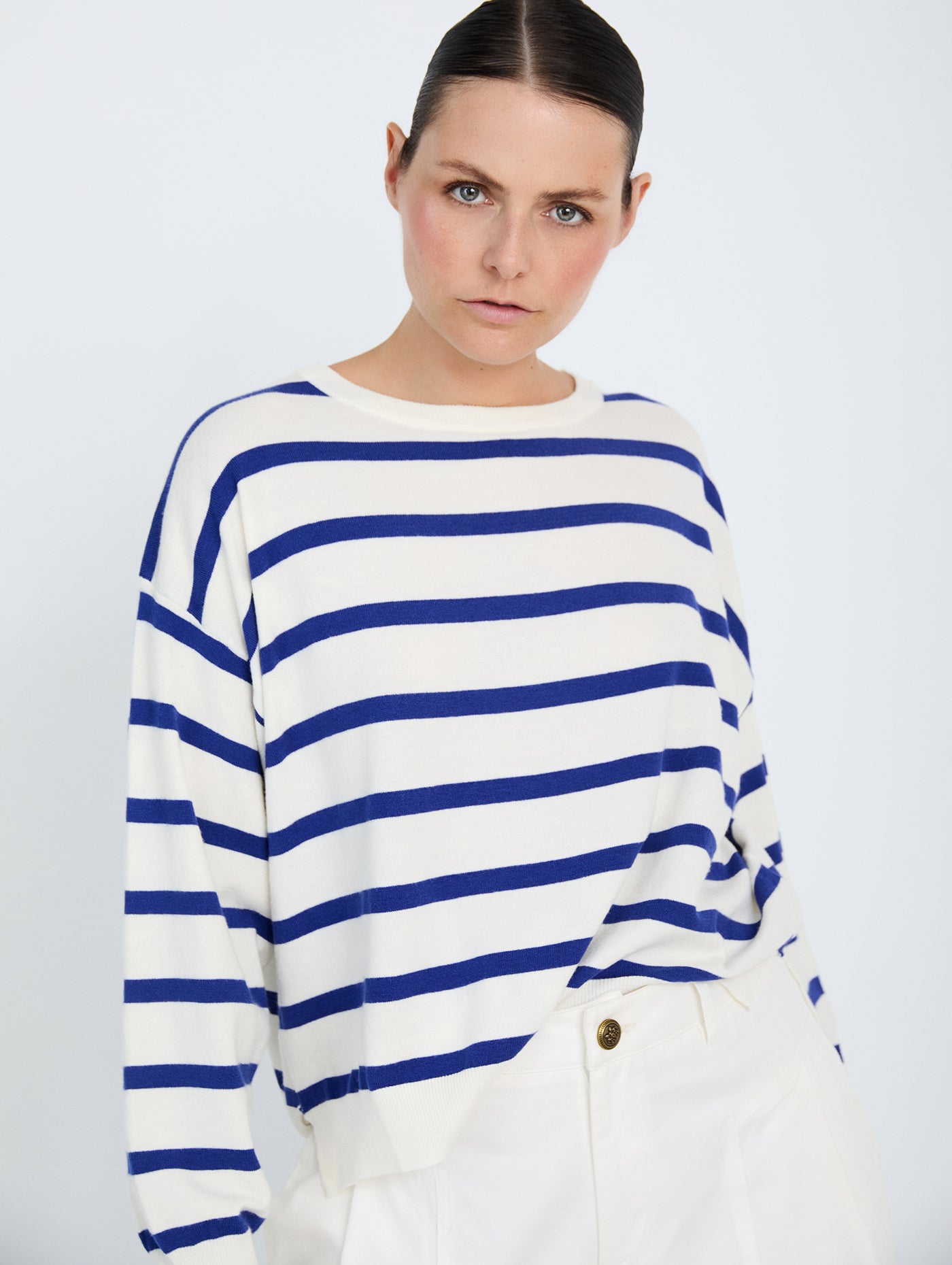 Mai Stripe Jumper - Marine