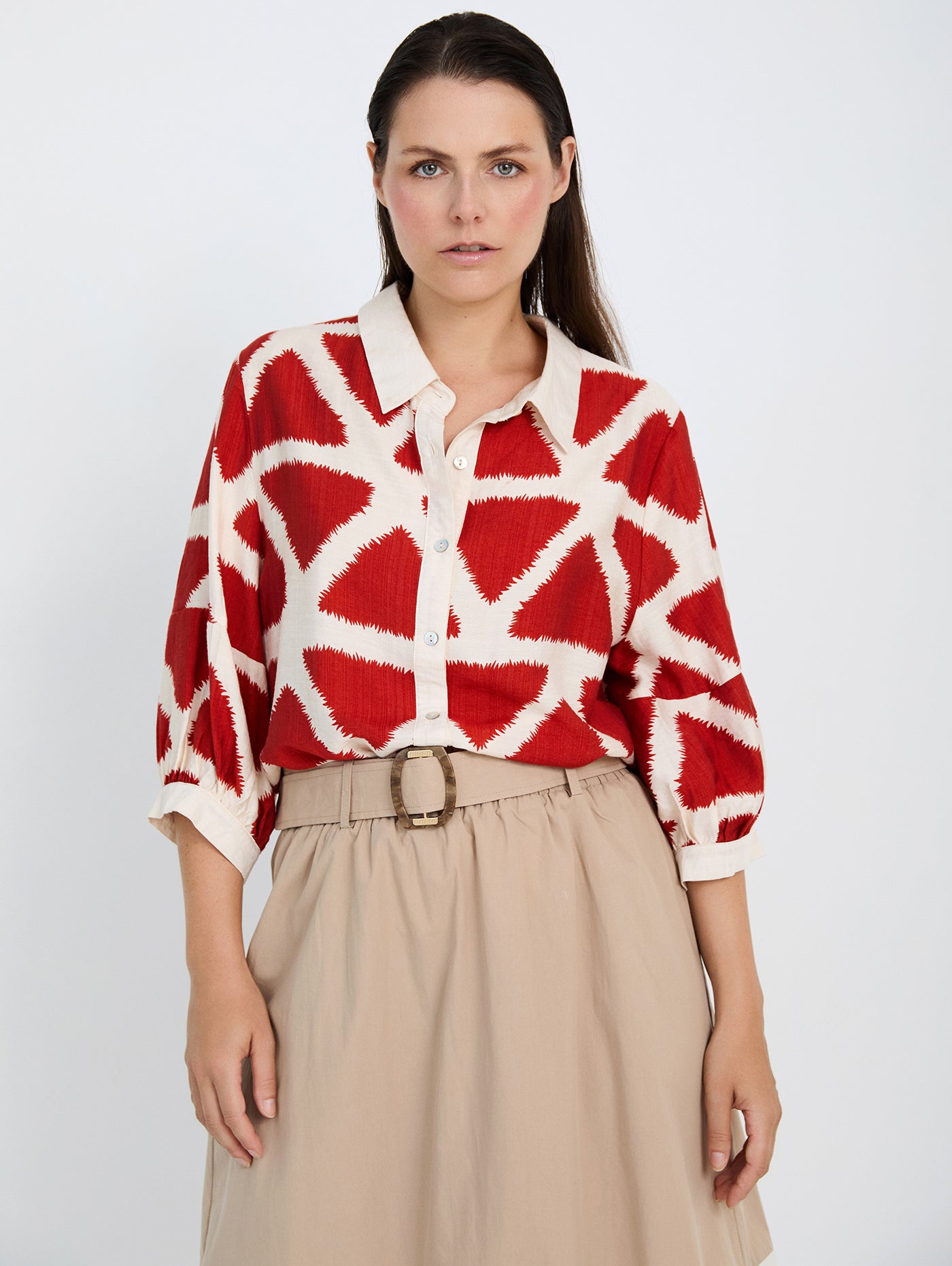 Tandori & Cream Blouse