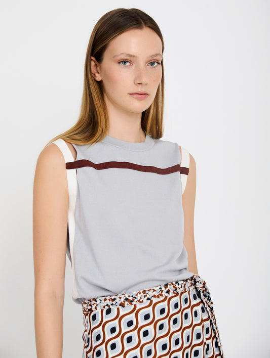 Wave Sleeveless Knit