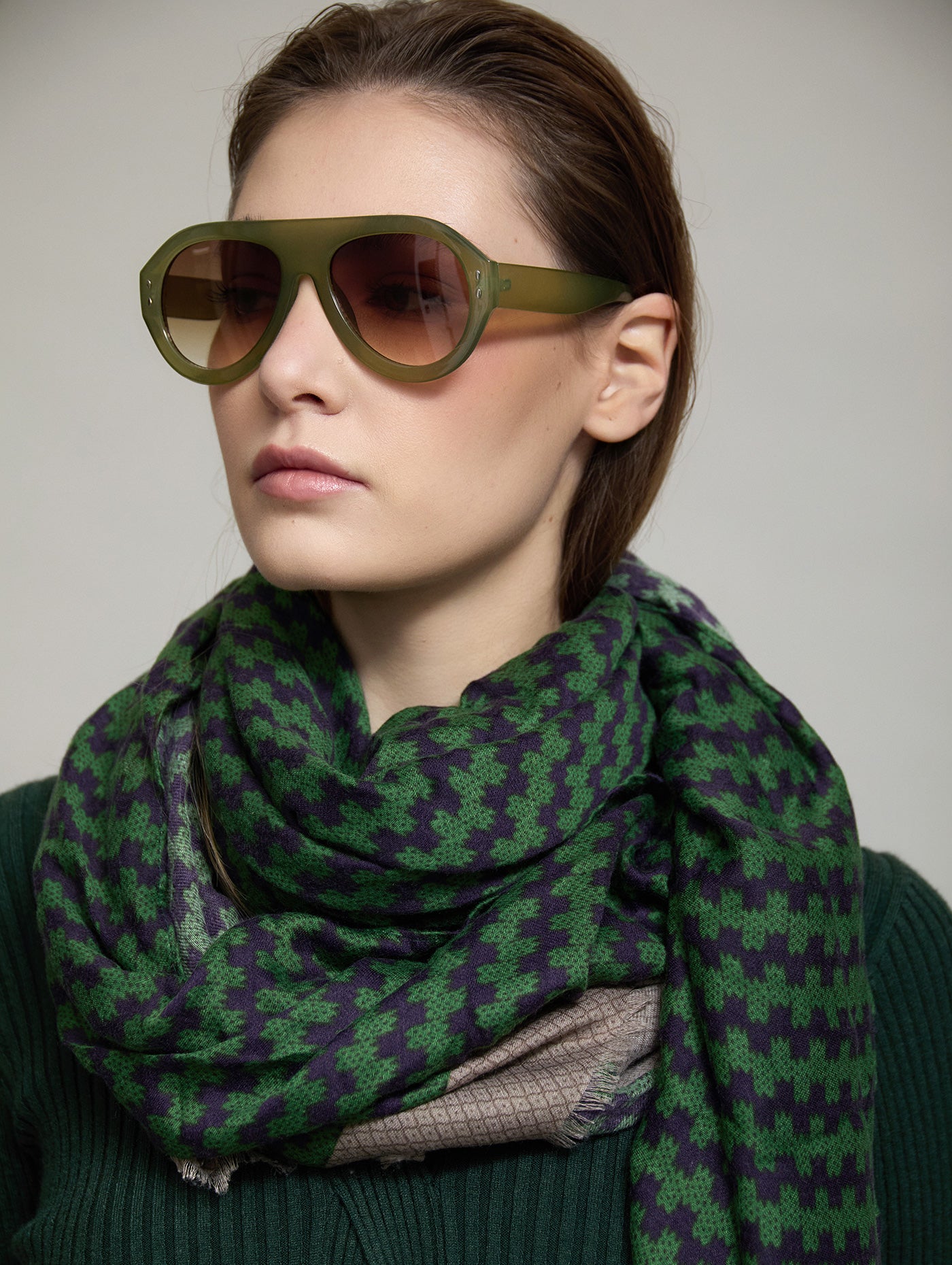 Zigzag Printed Scarf