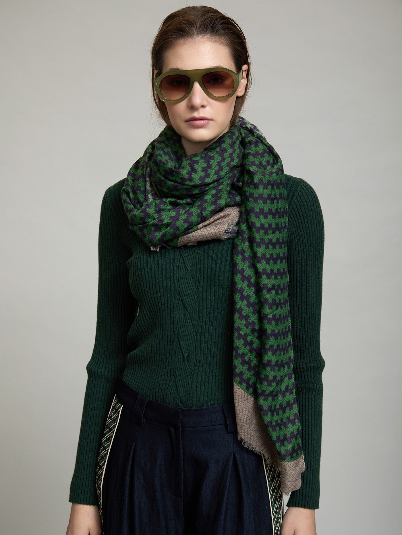 Zigzag Printed Scarf
