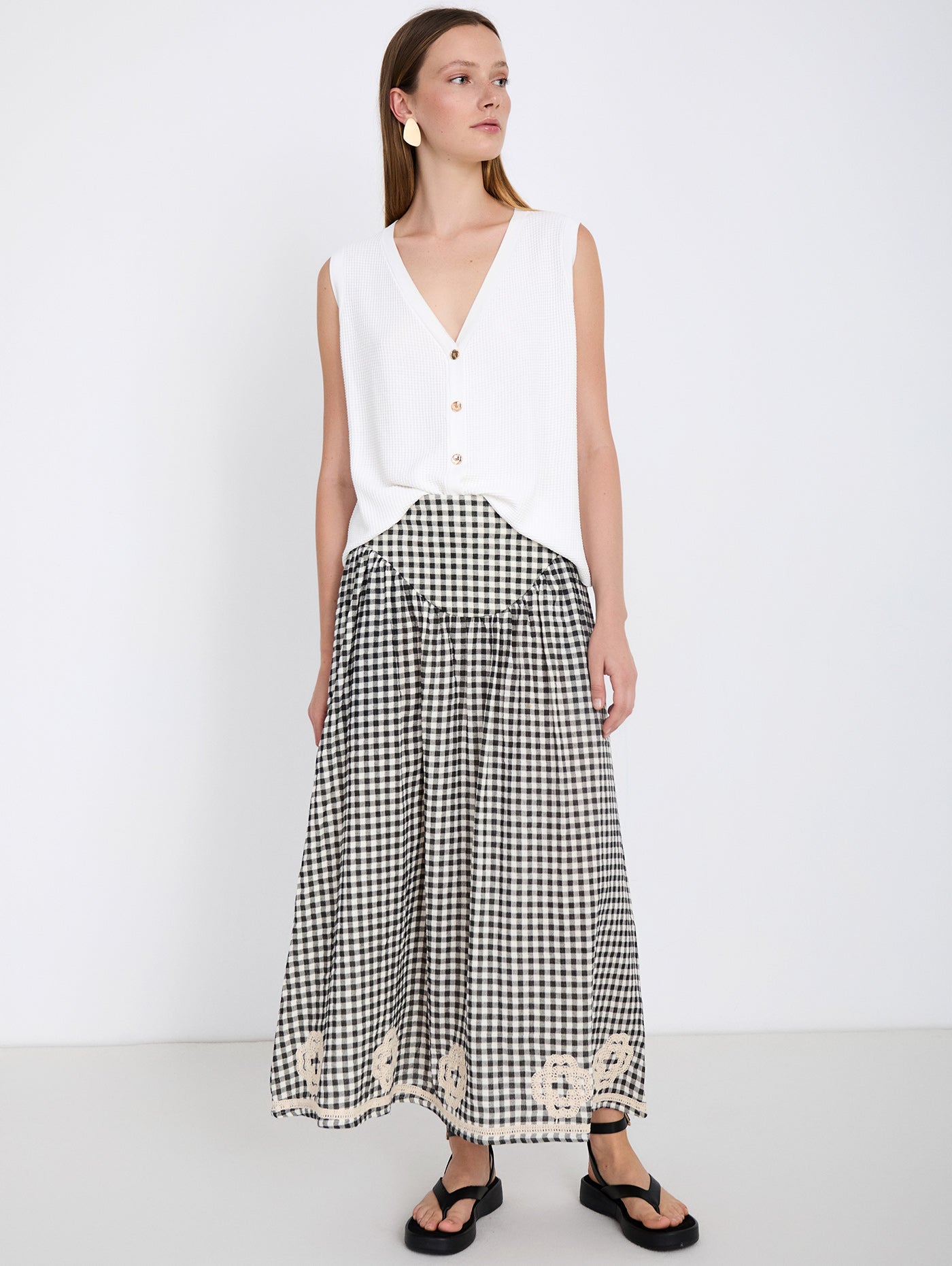 White Knit Waistcoat