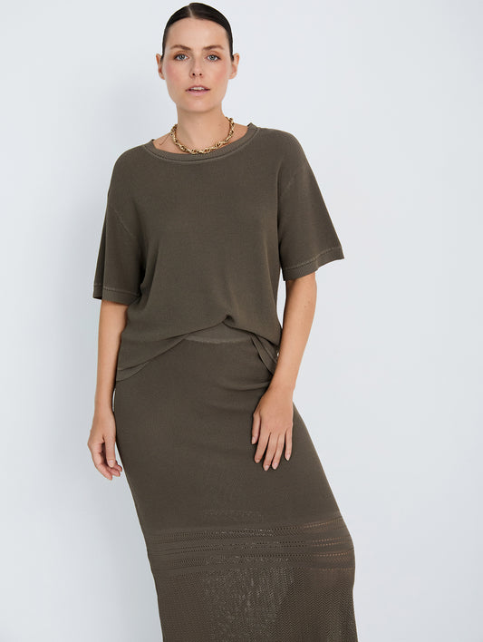 Khaki Summer Knit