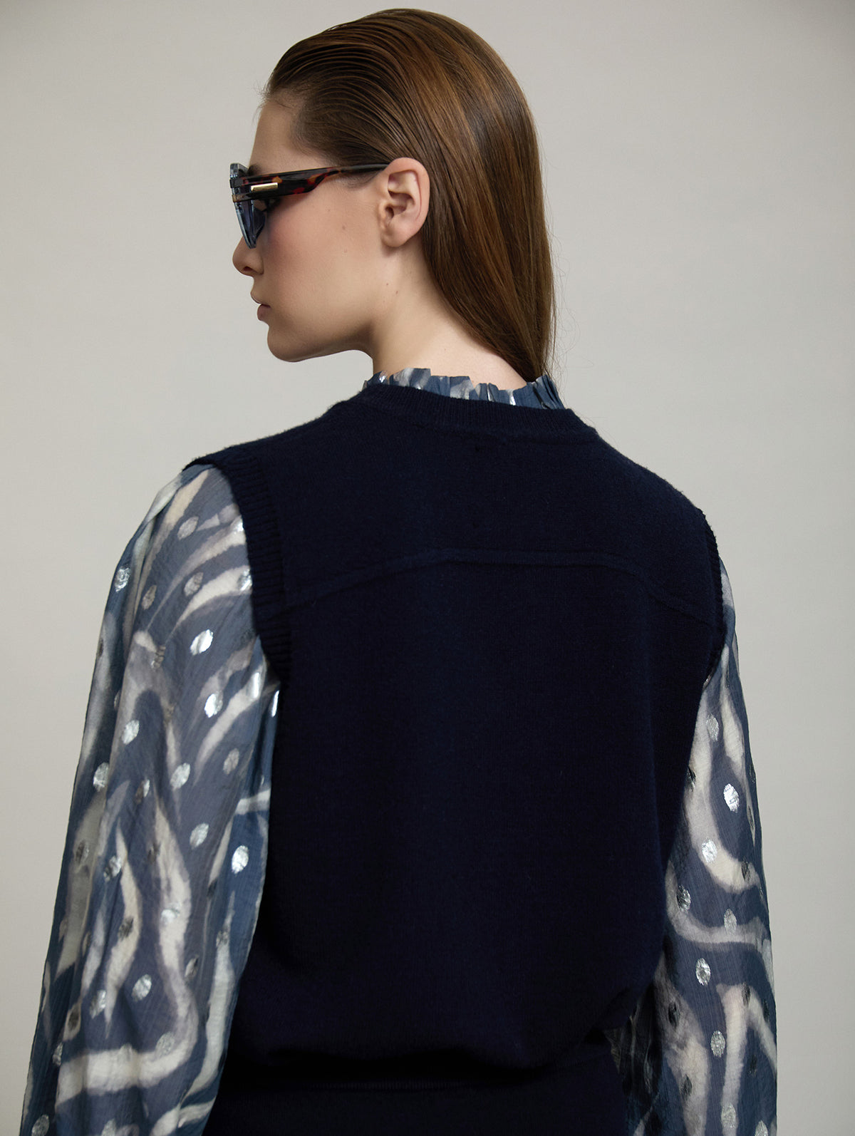 Navy Sleeveless Knit